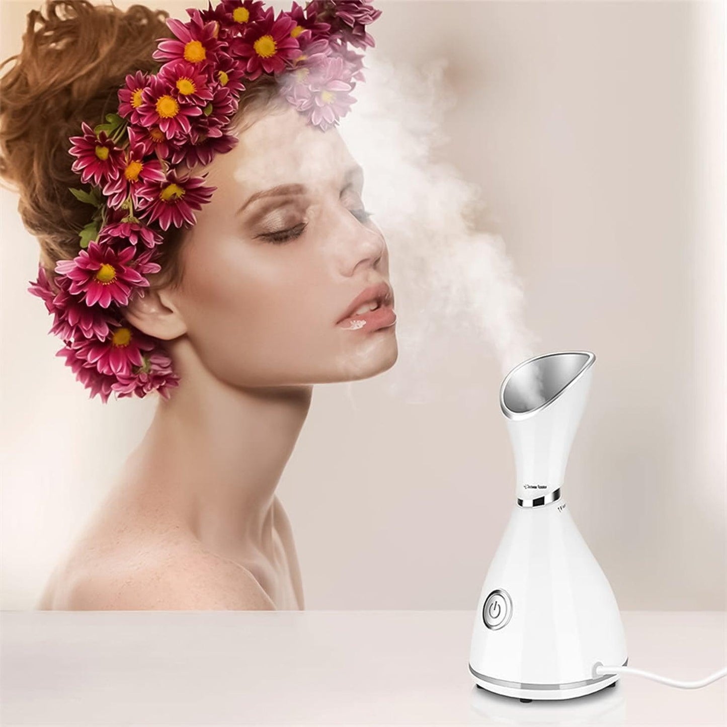 Facial Face Steamer - Nano Ionic Face Steamer Deep Clean Moisturizing Steaming Face Skin Care Hot Cold
