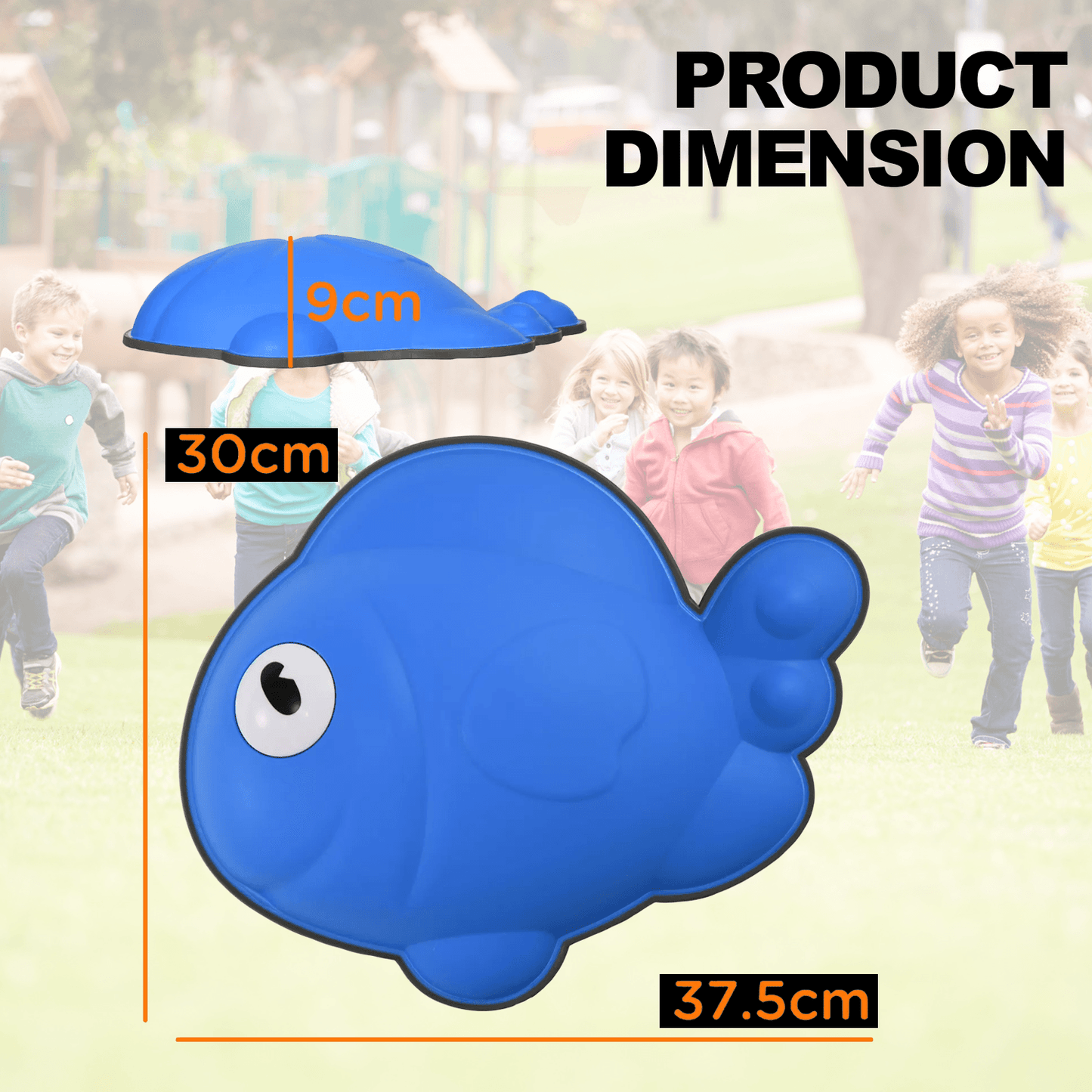 Balance Stepping Stones - 9 Piece Non-Slip Balance Sensory Toy Set For Kids | Indoor & Outdoor Gift