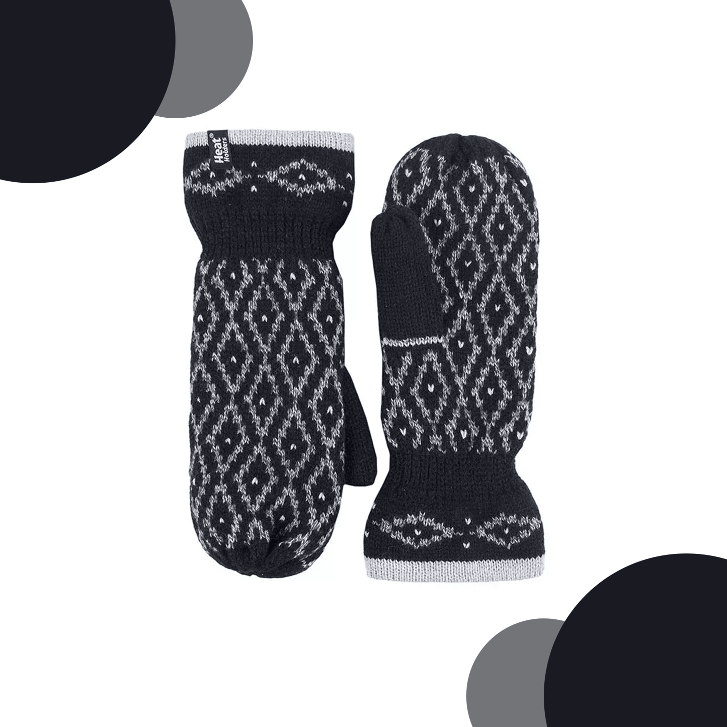 Ladies Thermal Mittens - Copenhagen Heat Holder Heatweaver Thermal Warm Mittens