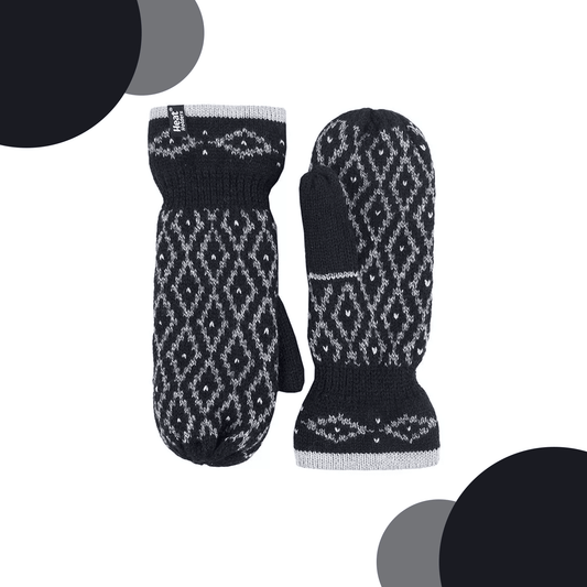 Ladies Thermal Mittens - Copenhagen Heat Holder Heatweaver Thermal Warm Mittens