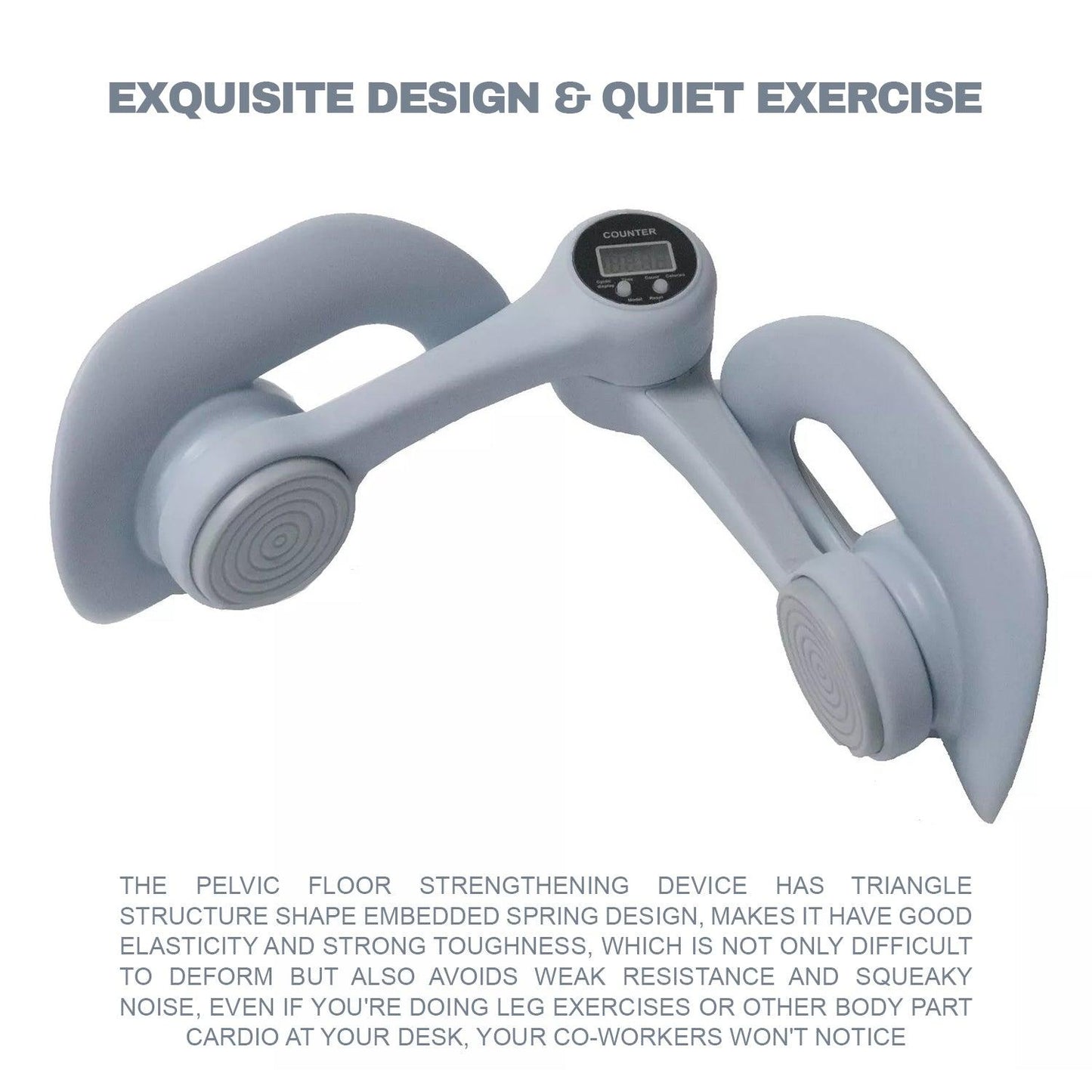 Pelvic Floor Muscle Trainer - Thigh Master with Counter Inner Thigh Kegel Exerciser Butt Leg Arm Hip Trainer