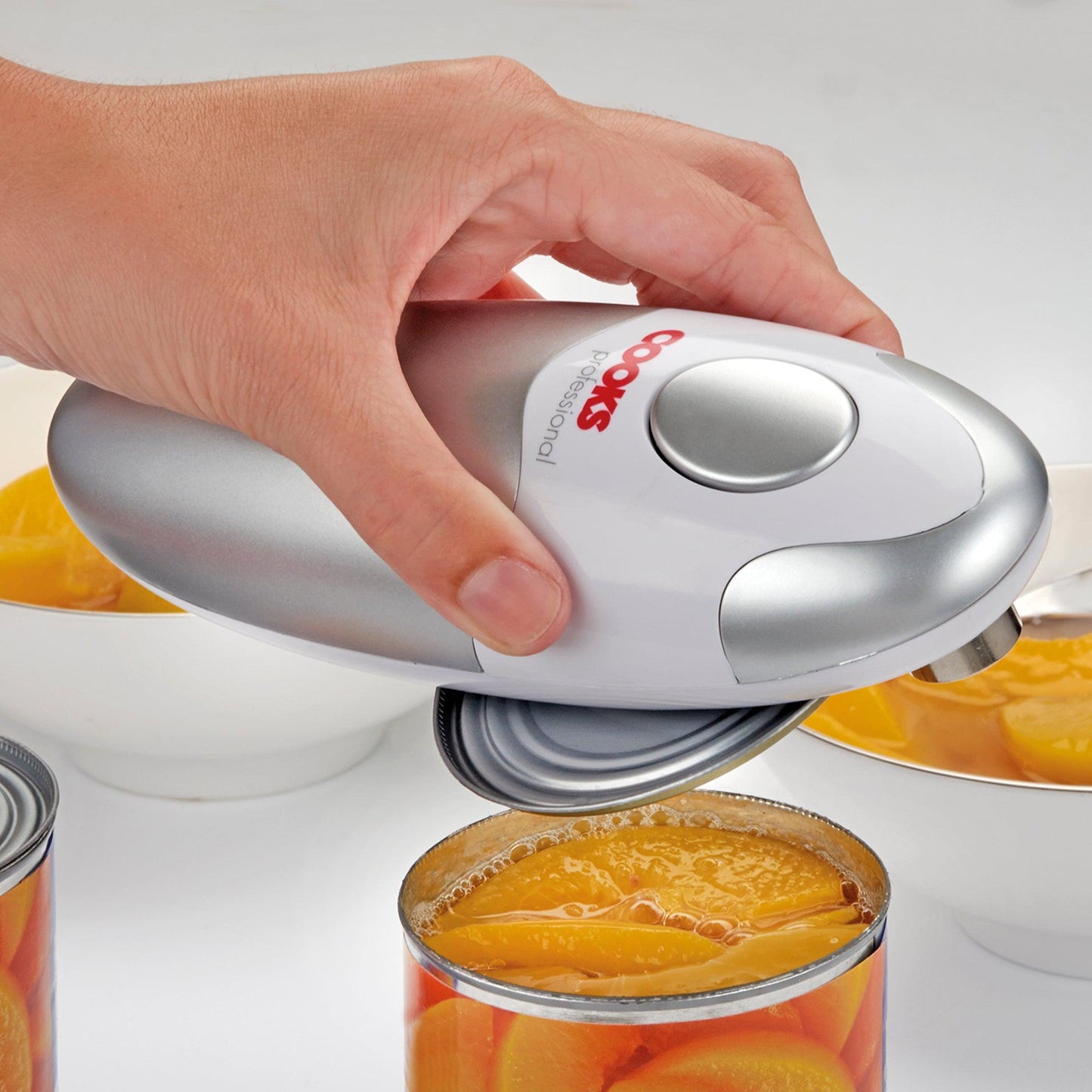 Electric Tin Can Opener - Automatic One Touch Battery Operated Cooks Professional Can Opener