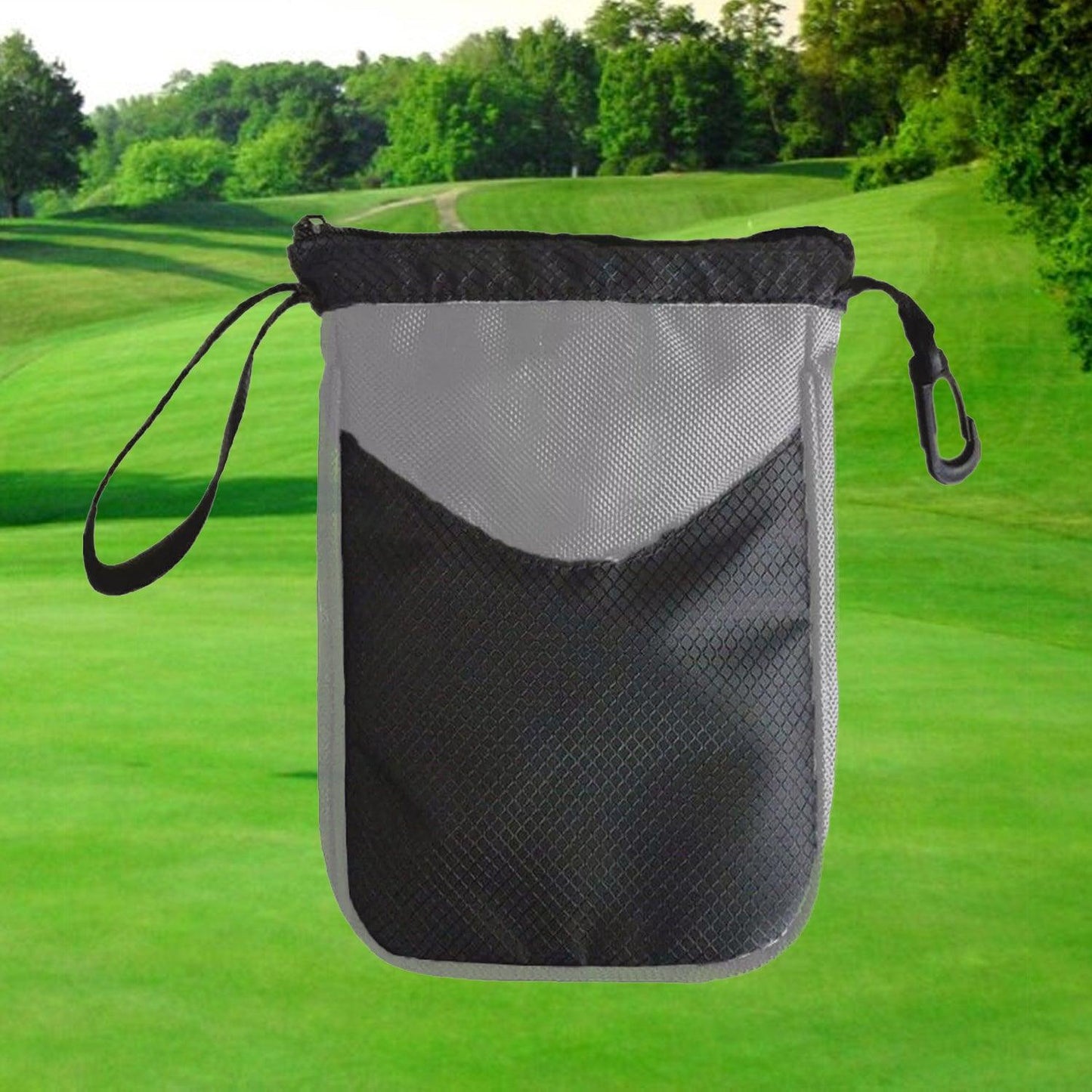 Golf Ball Bag - Multi-pocket Golf Ball Storage Pouch Bag Clip Valuable Golf Tee Pouch Bag Holder