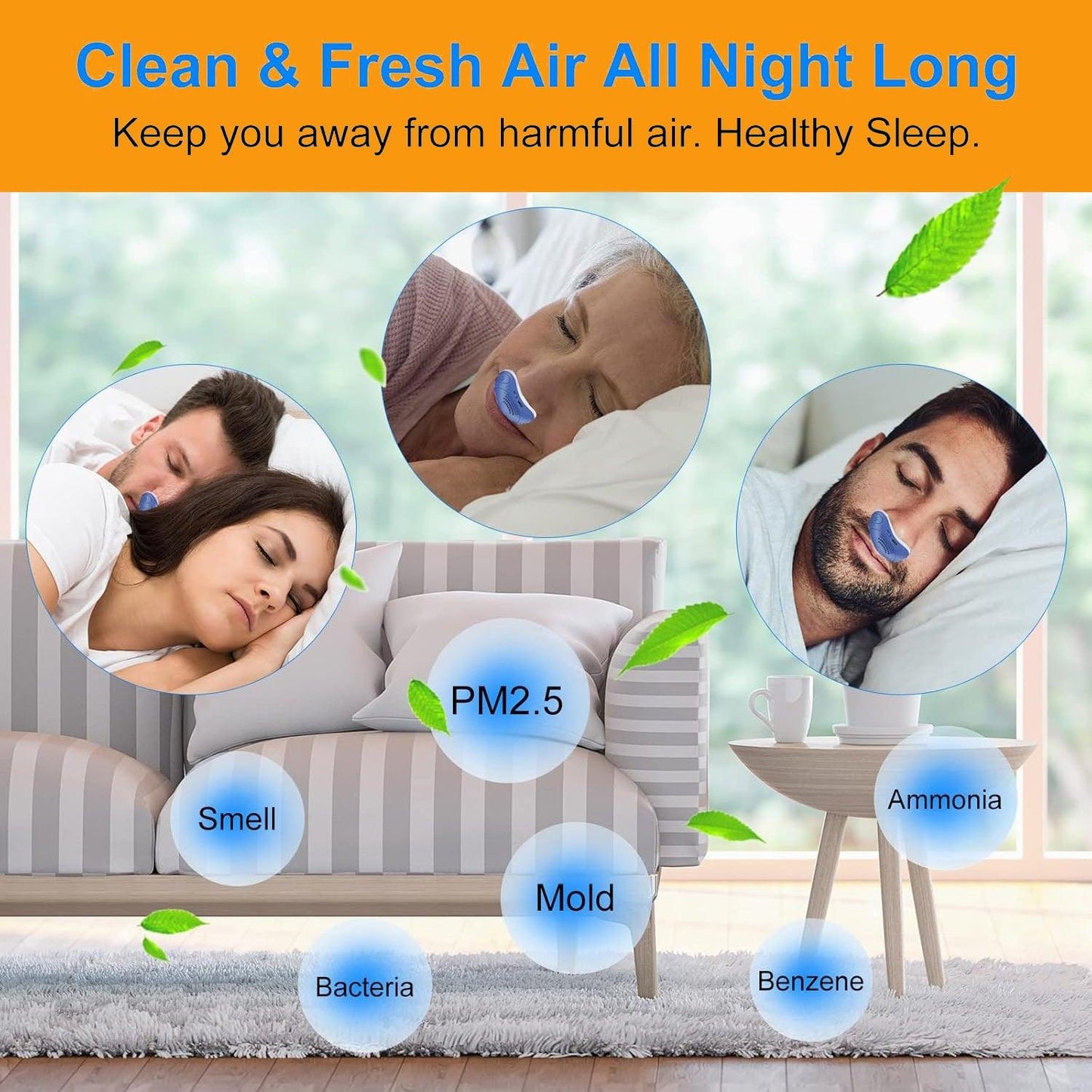 Sleep Apnea Device - Stop Snore Micro Anti Snoring Device Electric Noise Stopper