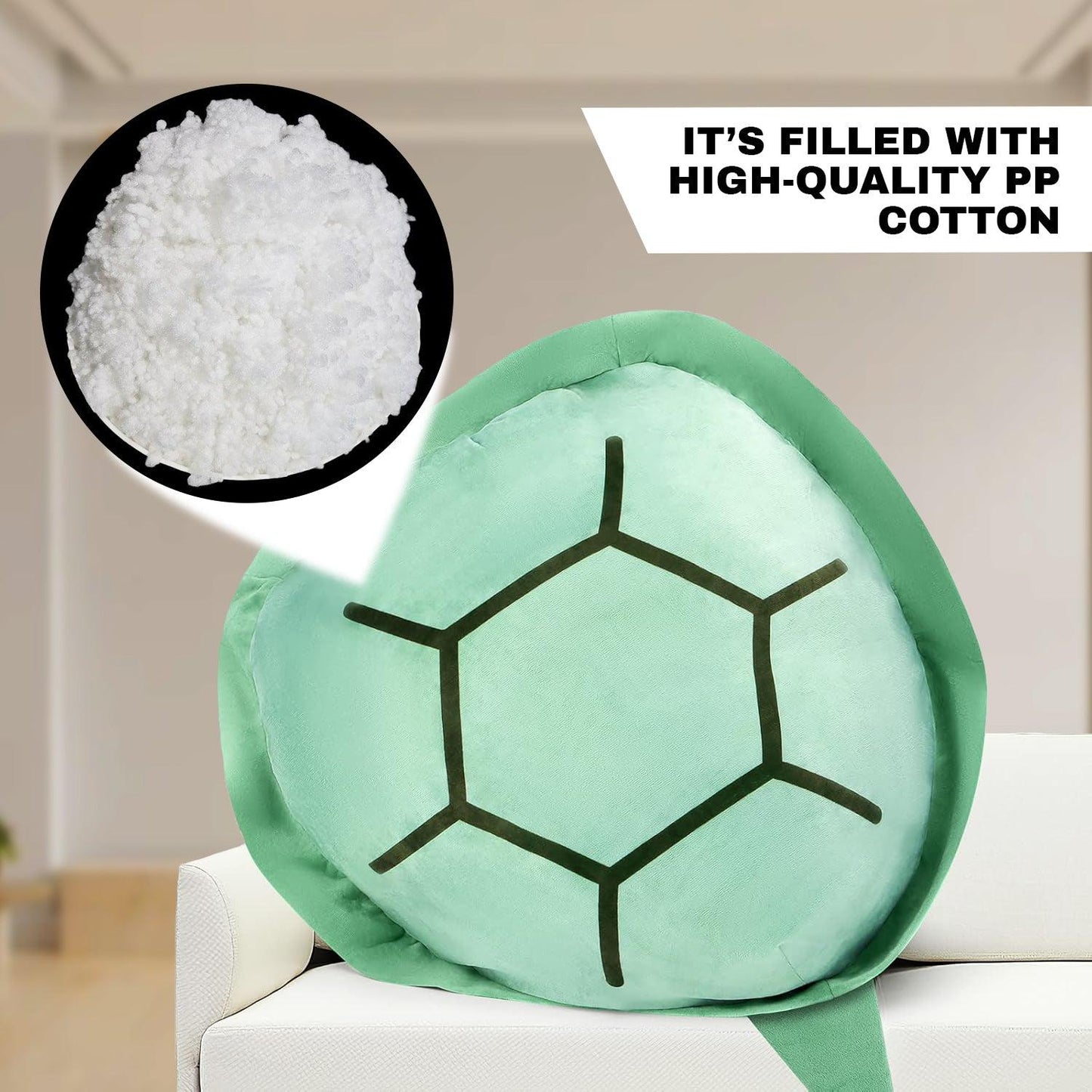 Wearable Turtle Shell Pillow - 100/130CM Wearable Turtle Shell stuffed Animal Toy Plush Pillow Kid Best Gift