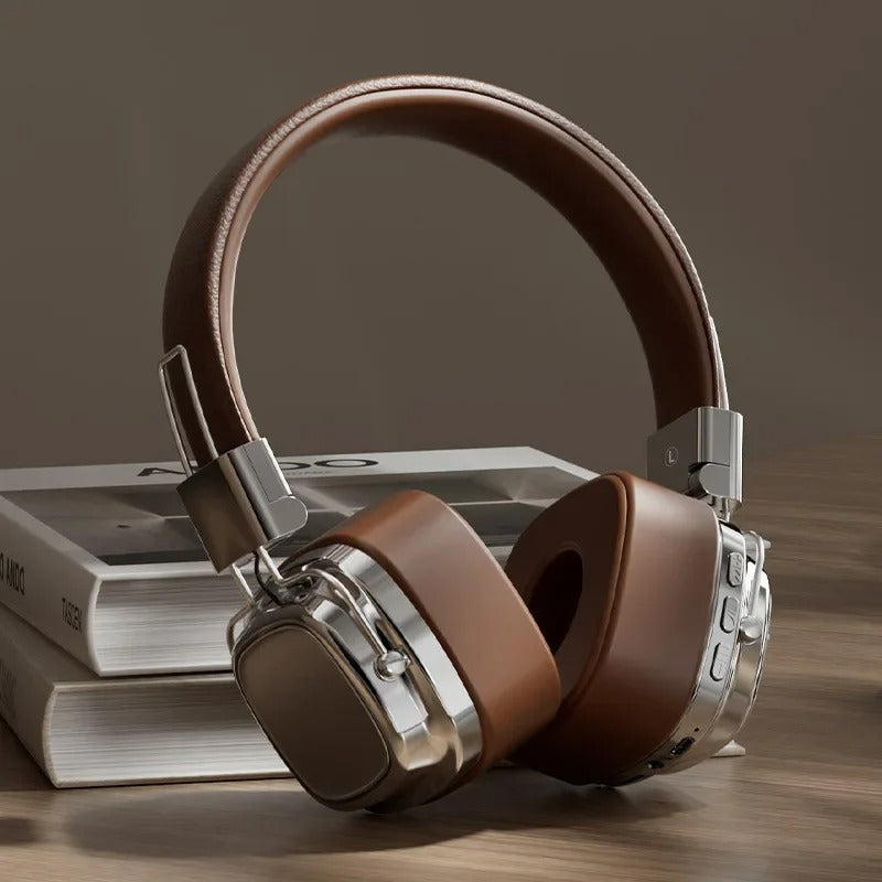 Airwatch Retro Wireless Headphones – Metal Design, HiFi Sound & Deep Bass Audio