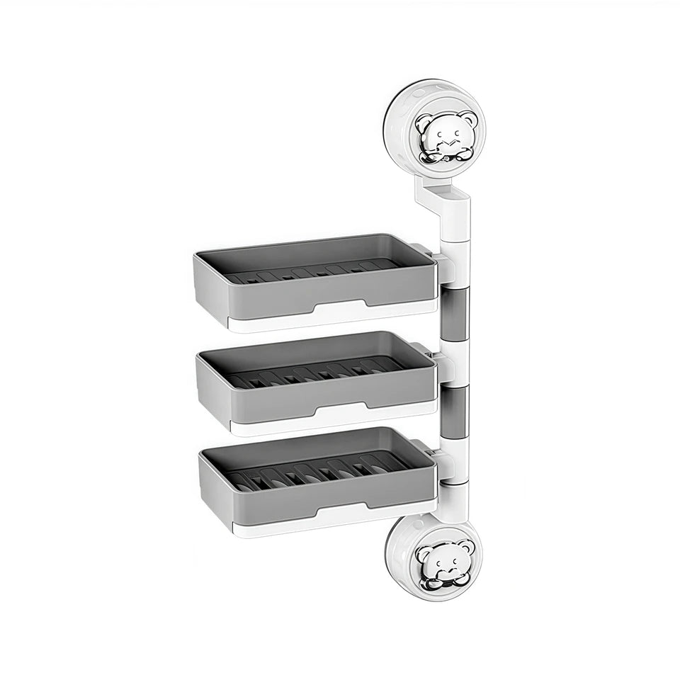 Wall-Mounted Multi-Layer Soap Dish Holder