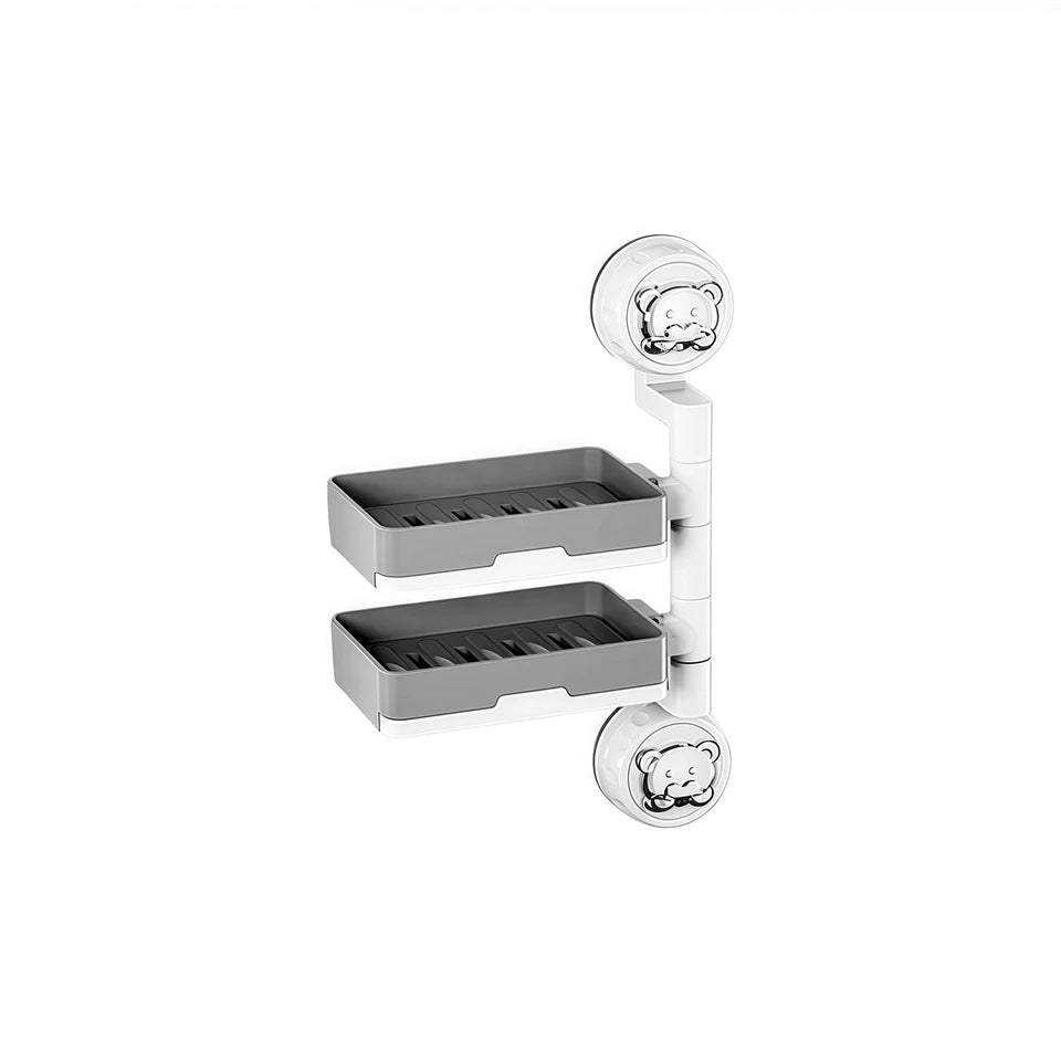 Wall-Mounted Multi-Layer Soap Dish Holder