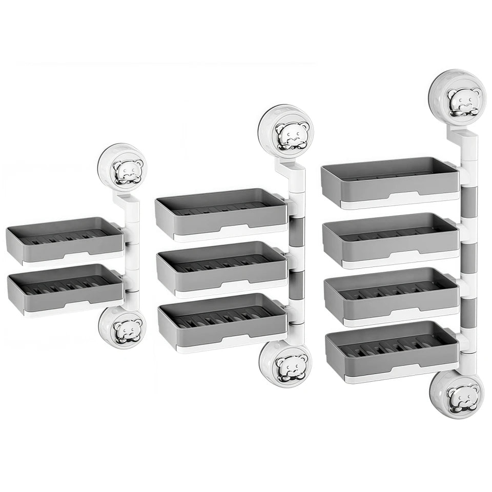 Wall-Mounted Multi-Layer Soap Dish Holder