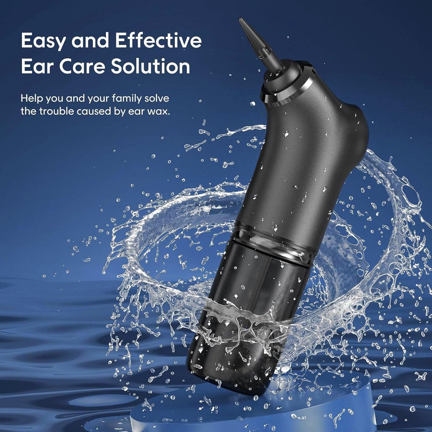 Ear Wax Removal Tool - Water Powered Push Ear Cleaner Electric Ear Cleaning Kits