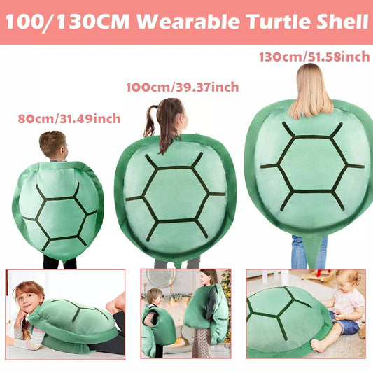 Wearable Turtle Shell Pillow - 100/130CM Wearable Turtle Shell stuffed Animal Toy Plush Pillow Kid Best Gift