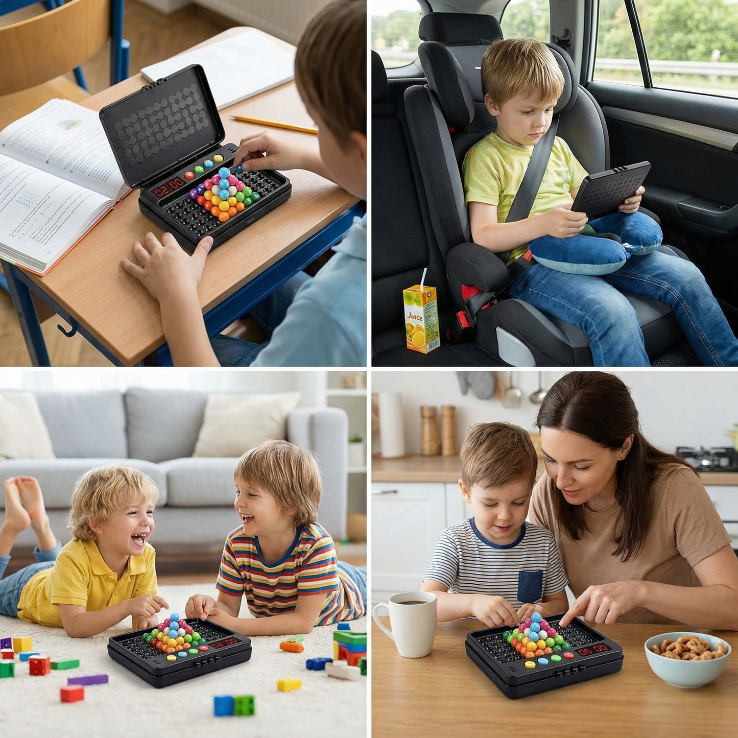 Smart Kids Brain Game – 500 Logic Puzzles with Timer