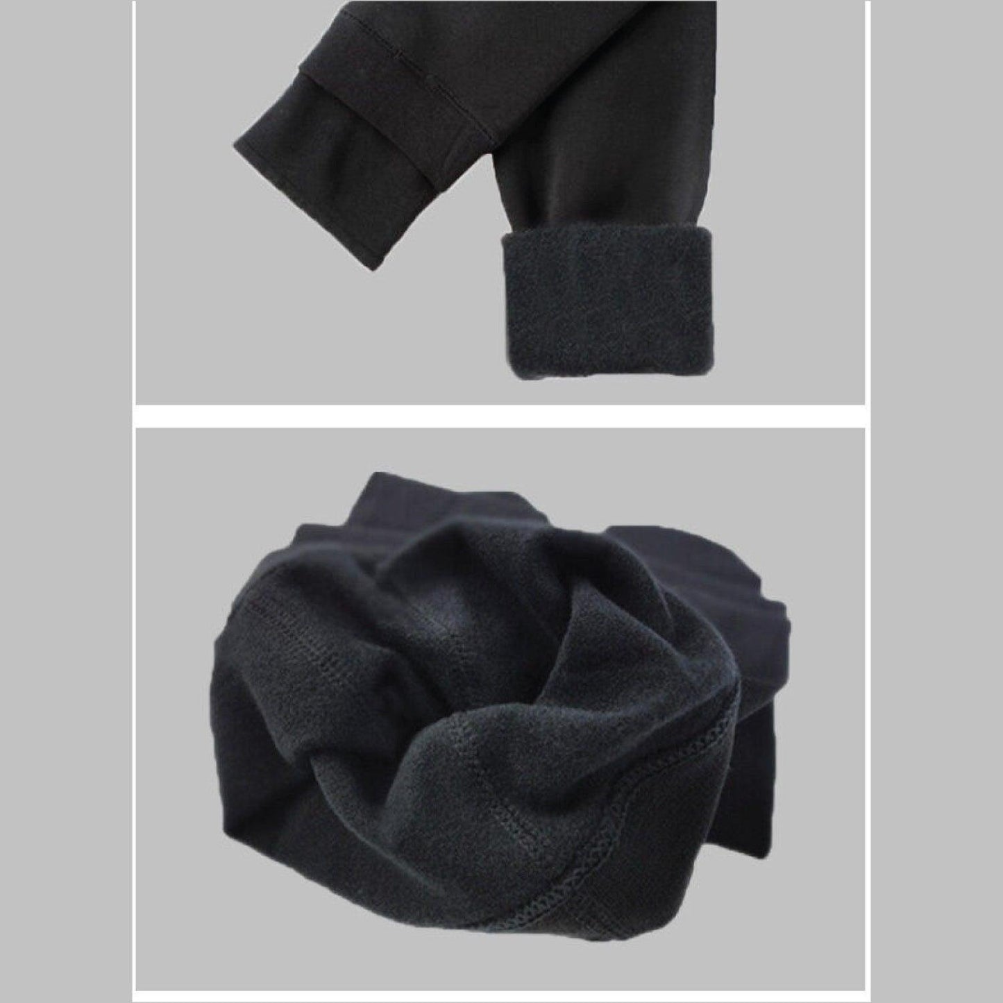 Fleece Lined Maternity Leggings - Mom Thick Leggings Soft Warm Full Length Cotton Pregnancy Pants