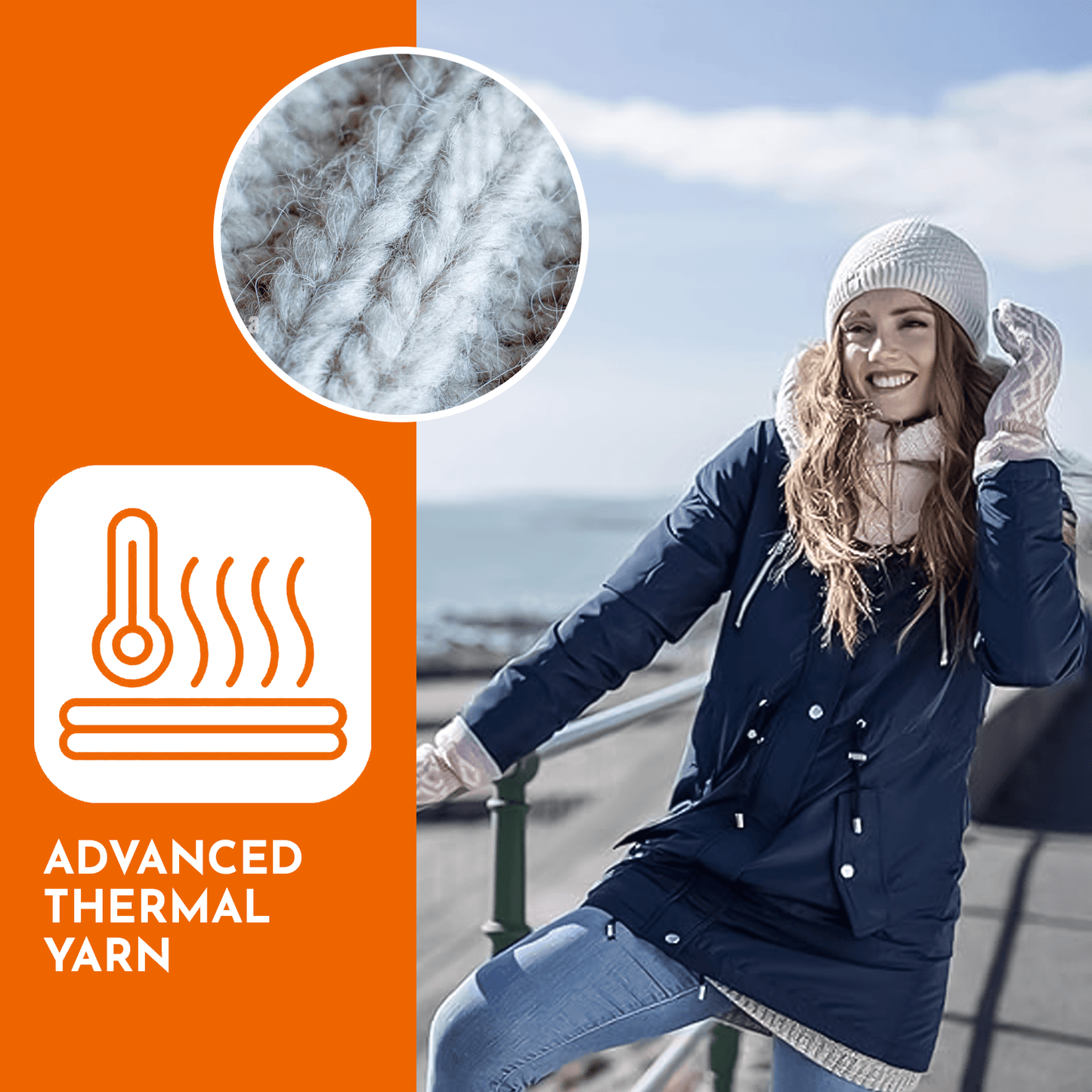 Ladies Thermal Mittens - Copenhagen Heat Holder Heatweaver Thermal Warm Mittens