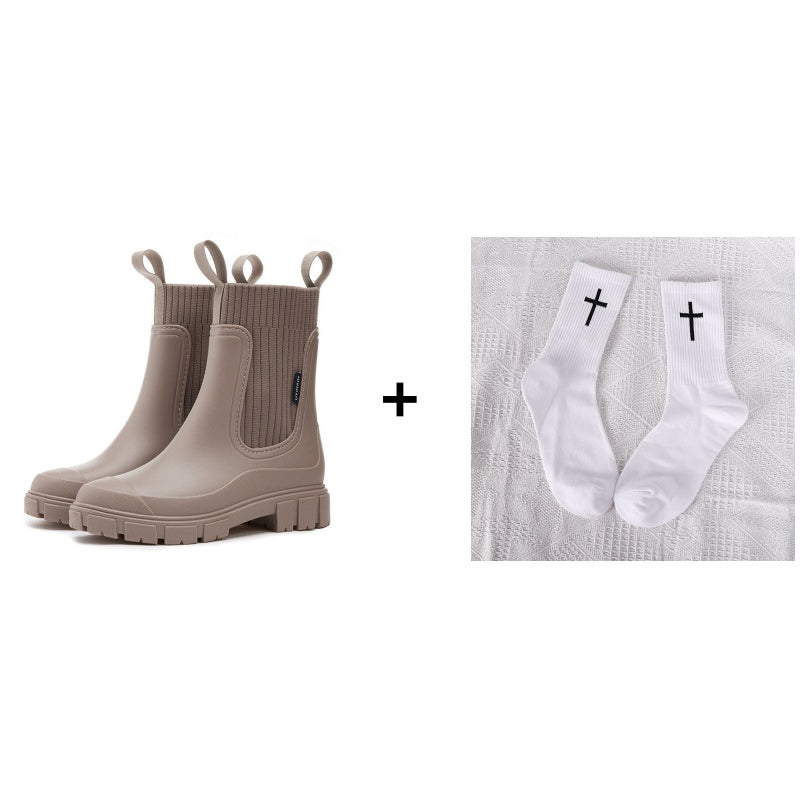 Waterproof Non-Slip Thick Sole Mid-Calf Boots